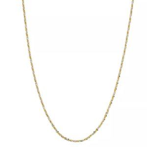 Primavera italy 24k Gold Over sterling Silver Sparkle Chain Necklace